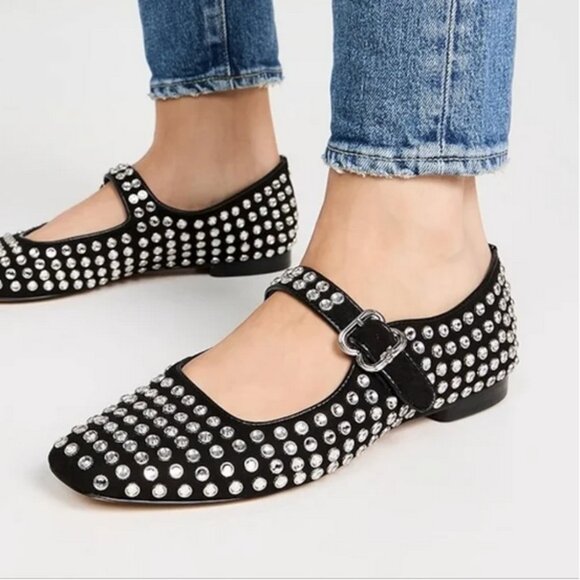 New Sam Edelman Womens Michaela Mary Jane Flat Shoes Size 8 - Picture 1 of 6